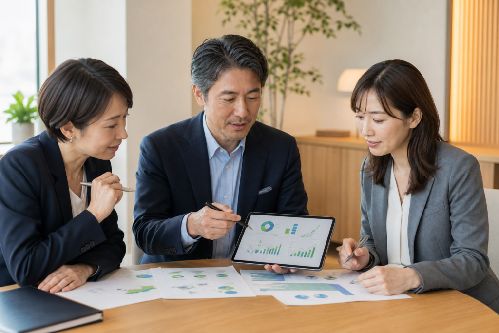 フランチャイズM&Aの承継計画を検討するアドバイザーチーム